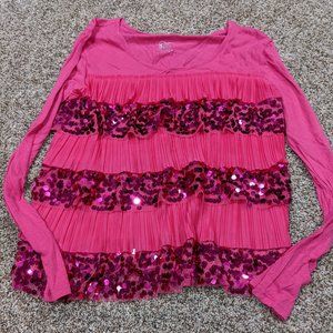 Justice Dark Pink w/sequins & ruffles - Size 20